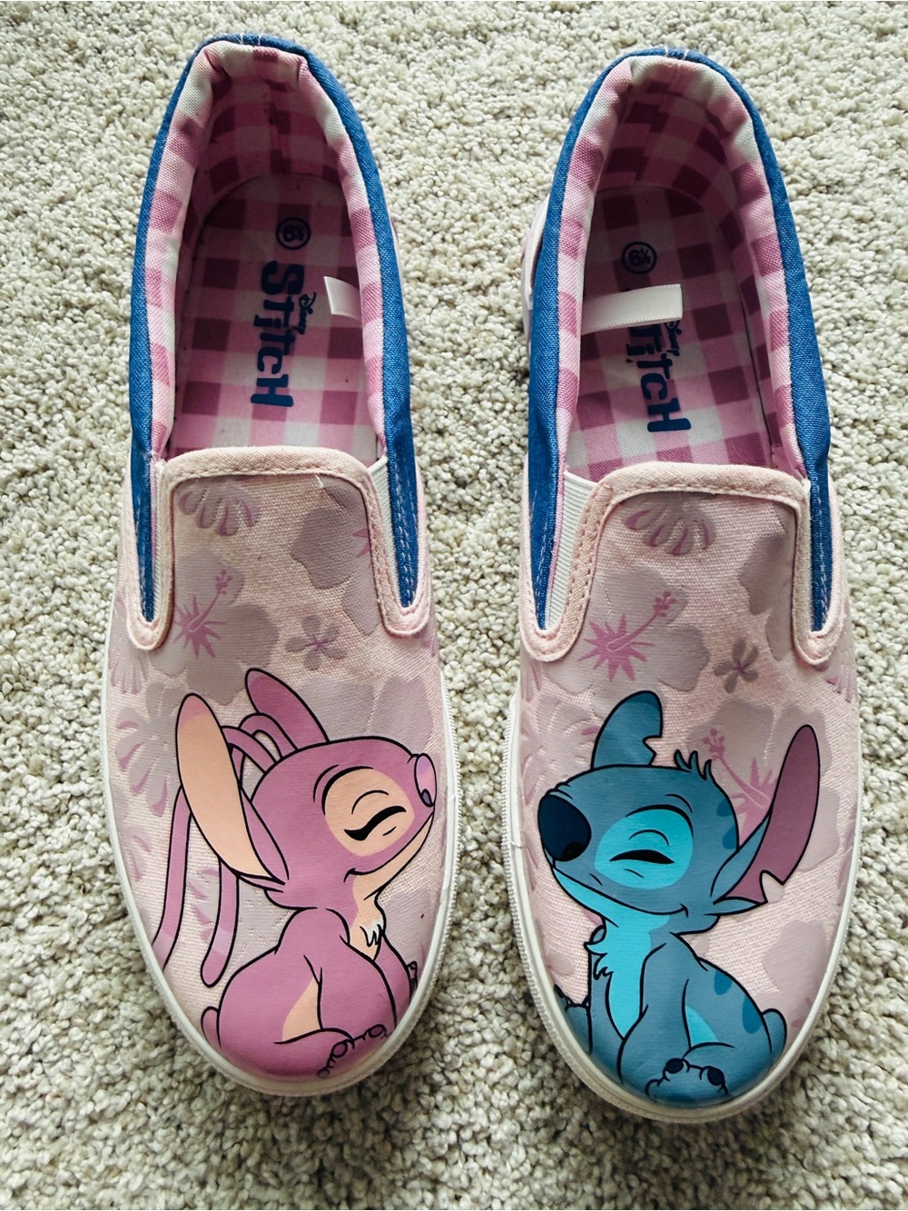 Disneys Stitch slide on tennis shoes size women’s 6.5.